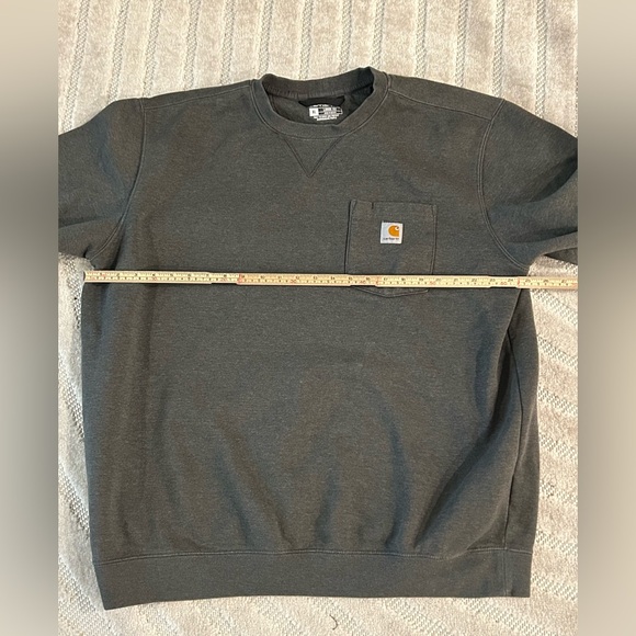 Carhartt Crewneck Pullover Pocket Loose Fit Sweatshirt in Grey - XL - Picture 8 of 9